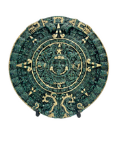 Cargar imagen en el visor de la galería, Calendario Rústico de Malaquita verde con dorado