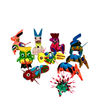 Cargar imagen en el visor de la galería, A1) Set surtido de 12 alebrijes Mini