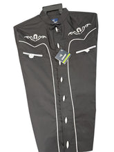 Cargar imagen en el visor de la galería, Camisa Charra Bordada de Manga Larga