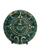 Cargar imagen en el visor de la galería, Calendario Rústico de Malaquita verde con dorado