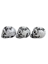 Cargar imagen en el visor de la galería, Calaveras mate negro, blanco