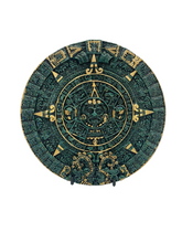 Cargar imagen en el visor de la galería, Calendario Rústico de Malaquita verde con dorado