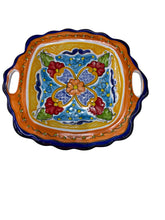 Cargar imagen en el visor de la galería, Charola Arrocera de Talavera multicolor