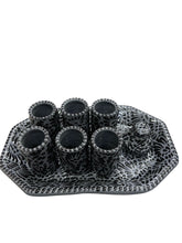 Cargar imagen en el visor de la galería, Juego 6 tequileros plumeado