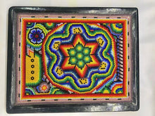 Cargar imagen en el visor de la galería, Charola de madera Arte Huichol