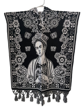 Cargar imagen en el visor de la galería, Jorongo Frida Kahlo con gorro