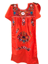 Cargar imagen en el visor de la galería, Vestidos Tehuacán Popelina damas