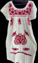 Cargar imagen en el visor de la galería, Vestido Tehuacán Manta damas