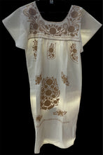 Cargar imagen en el visor de la galería, Vestido Tehuacán Manta damas