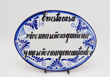 Cargar imagen en el visor de la galería, Placa Decorativa en Talavera Poblana (Varios Modelos)