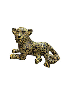 Jaguar grande de barro fino