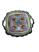 Cargar imagen en el visor de la galería, Charola Arrocera de Talavera multicolor
