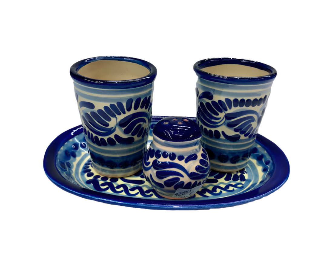 Juego de tequileros, ovalado