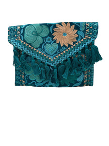 Carteras bordadas bicolor