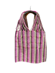 Bolsa de rayas grande