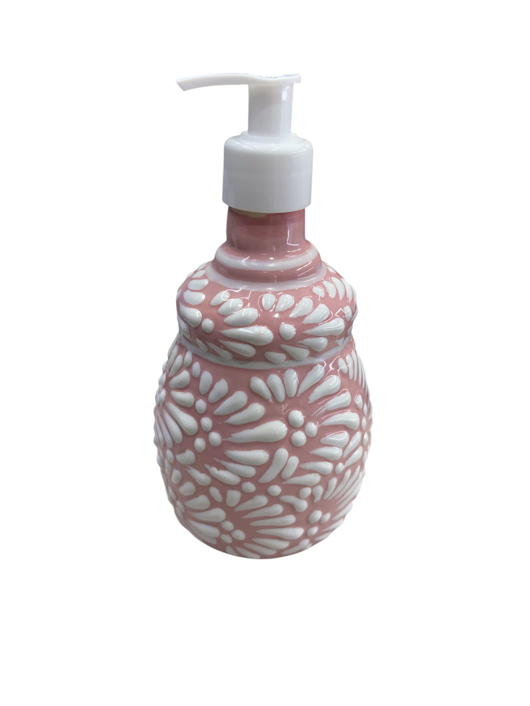 Jabonera rosa plumeada