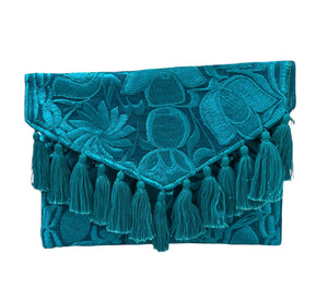 Carteras bordadas bicolor