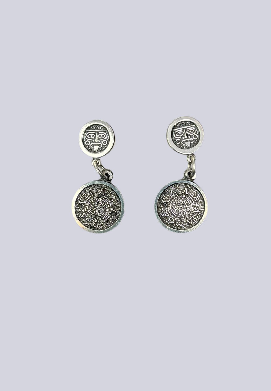 Aretes Calendario azteca chico