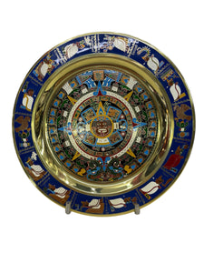 Calendario Azteca fotograbado en latón 20 cm.