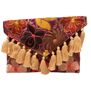 Carteras bordadas bicolor