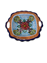 Cargar imagen en el visor de la galería, Charola Arrocera de Talavera multicolor
