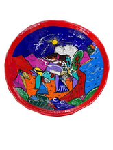 Cargar imagen en el visor de la galería, Frutero de Barro de historia 24cm
