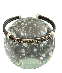 Pulsera greca ondas con caucho