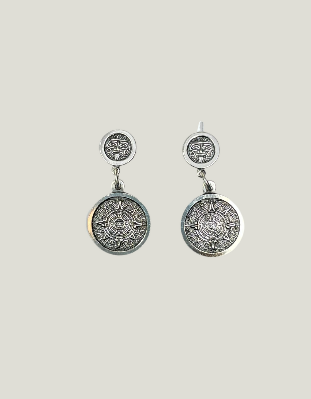 Aretes Calendario Azteca grande