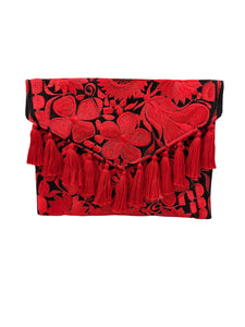Carteras bordadas bicolor
