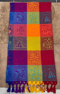 Mantel con cuadros multicolor