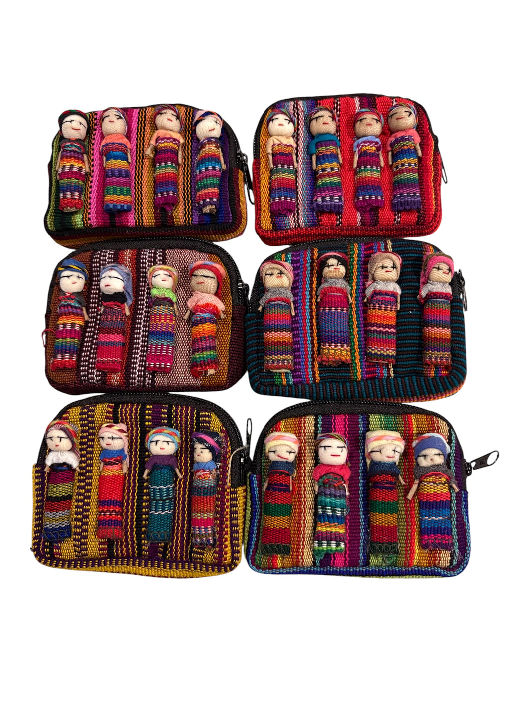 Monedero rectangular con muñecos atrapa sueños