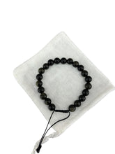 Cargar imagen en el visor de la galería, Pulsera de bola en obsidiana
