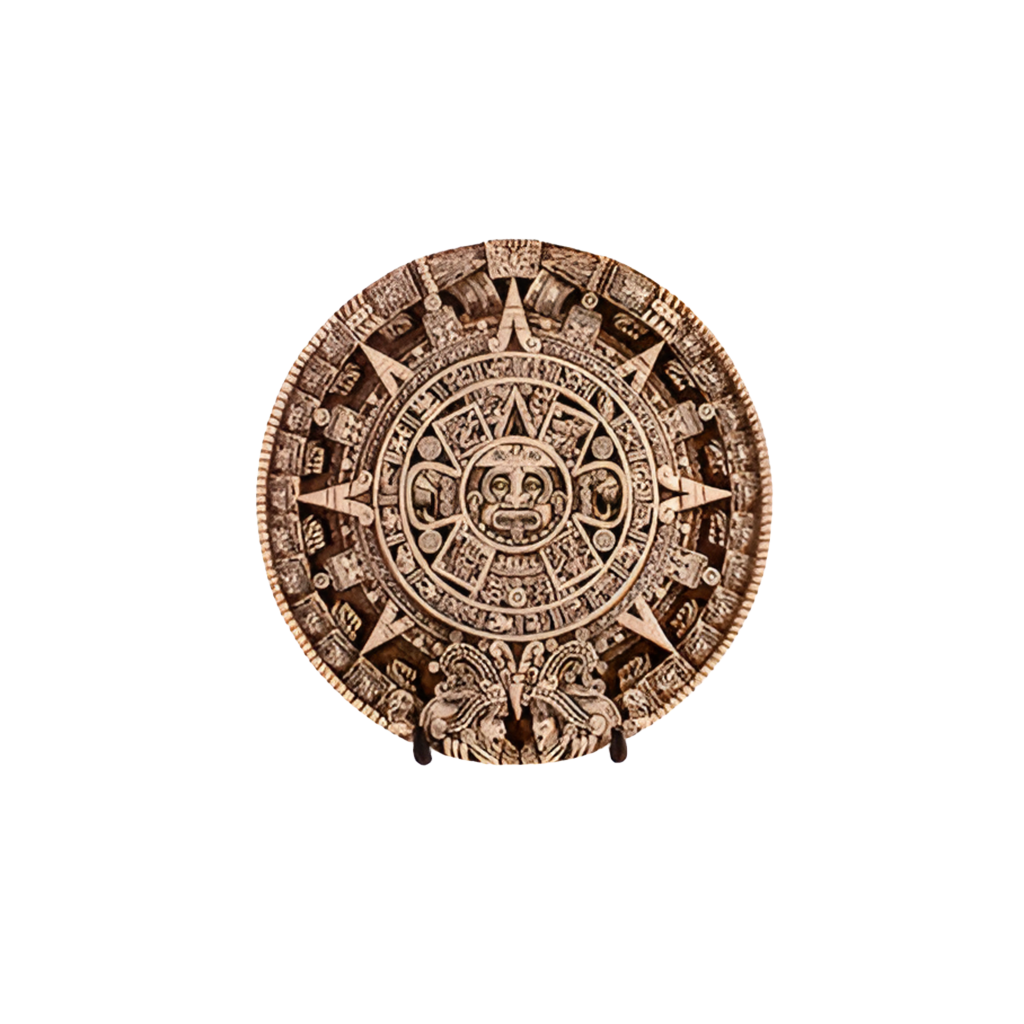 Calendario Tridimensional Fino en Malaquita blanco