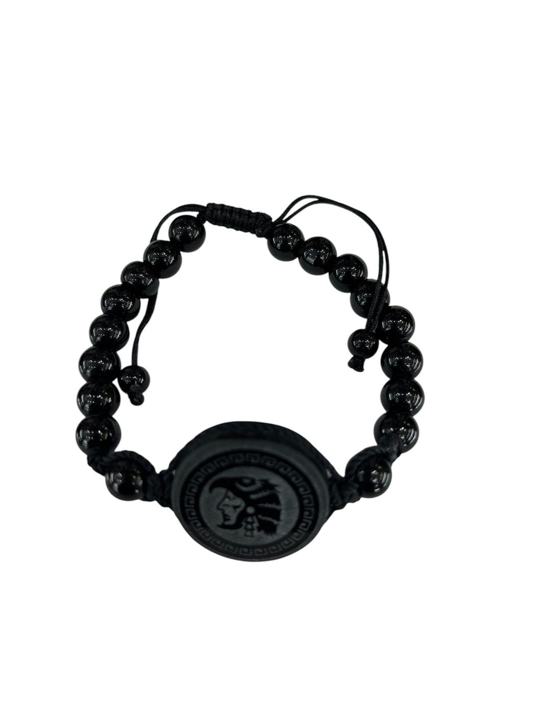 Pulsera caballero águila en obsidiana