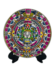 Calendarios Aztecas en Resina con Base