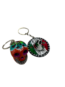 Llaveros calavera y llaveros tricolor