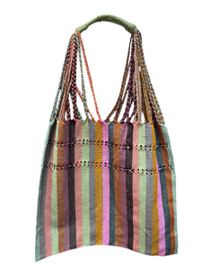 Bolsa de rayas grande