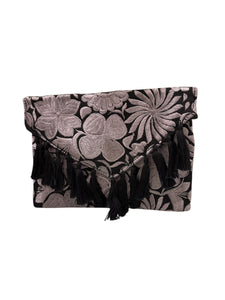 Carteras bordadas bicolor