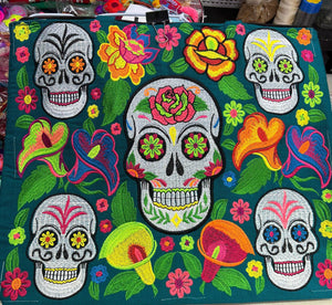 Bolsa canasto bordada