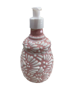 Jabonera rosa plumeada