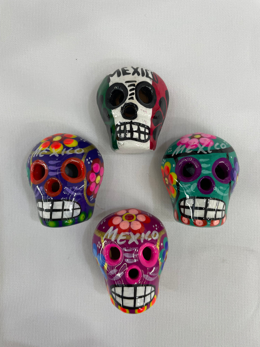 Set de 4 Imanes de calavera