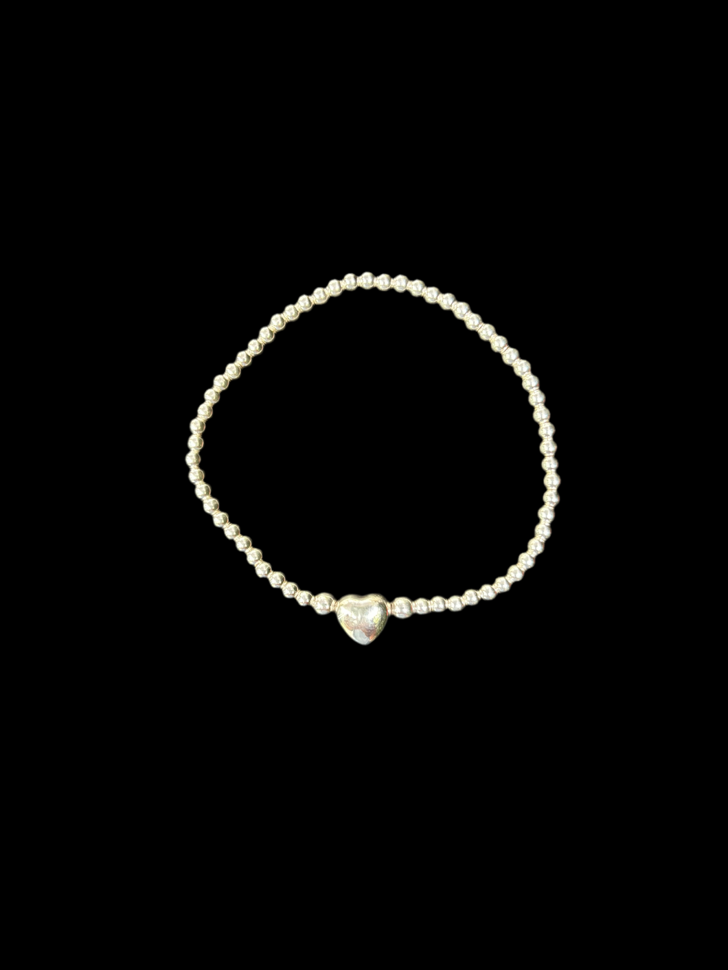 Pulsera de bola con corazón inflado