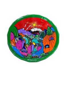 Frutero de Barro de historia 24cm