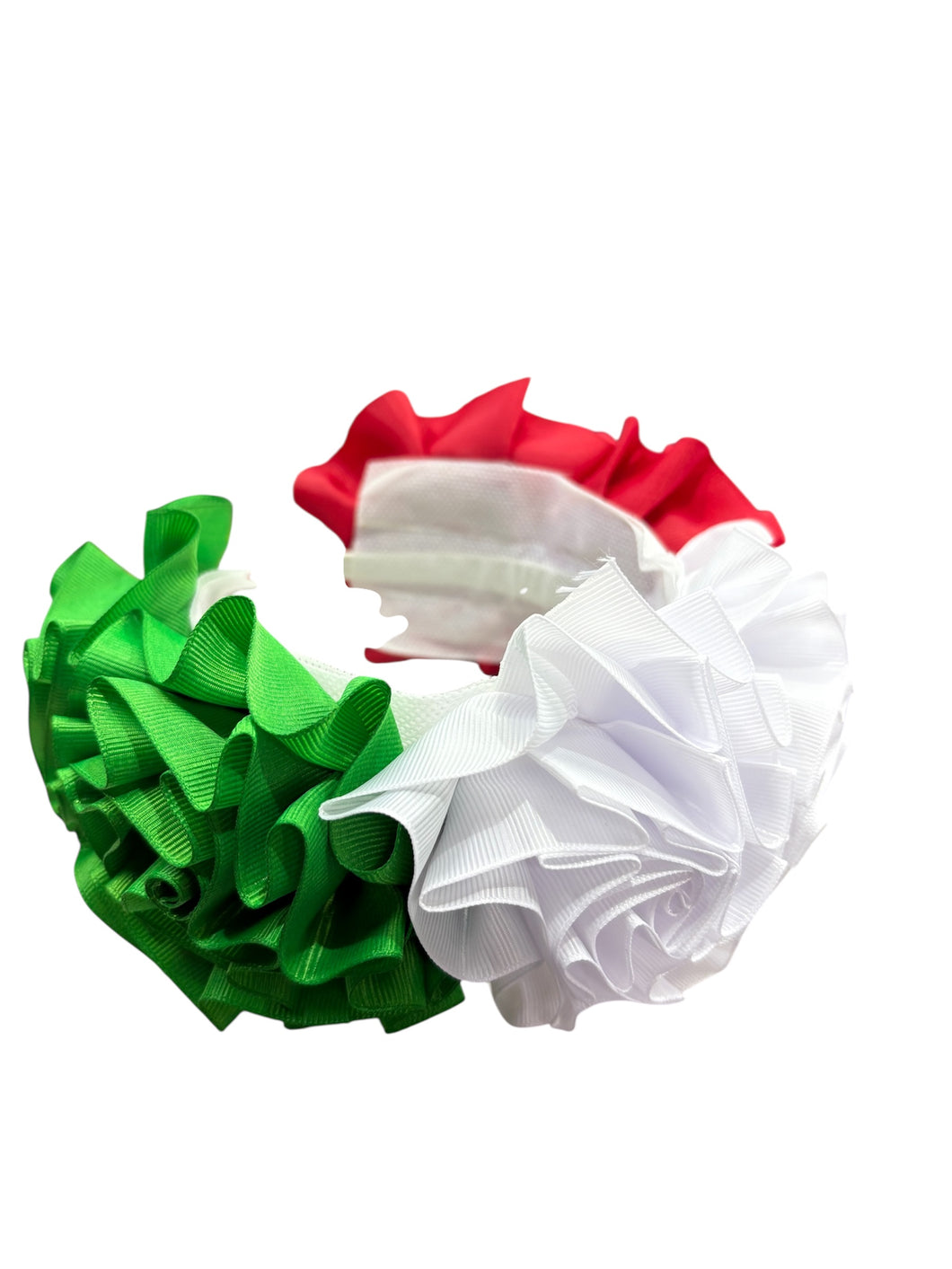 Diadema tricolor con flores