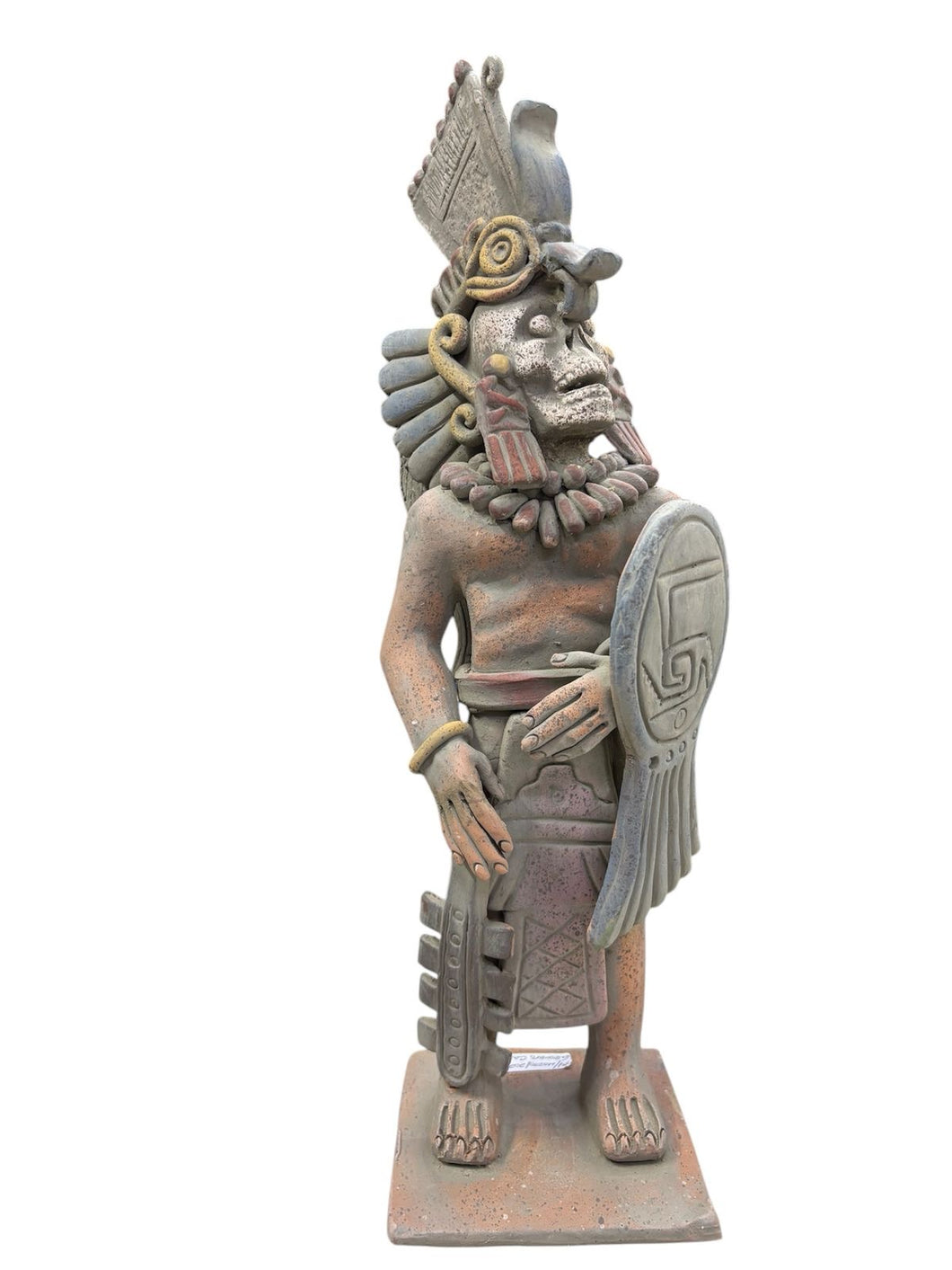Guerrero Azteca en barro