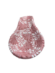 Porta cucharas Talavera plumeada