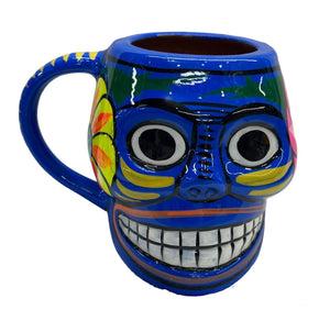 Taza de calavera en barro, Día de Muertos