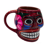 Cargar imagen en el visor de la galería, Taza de calavera en barro, Día de Muertos
