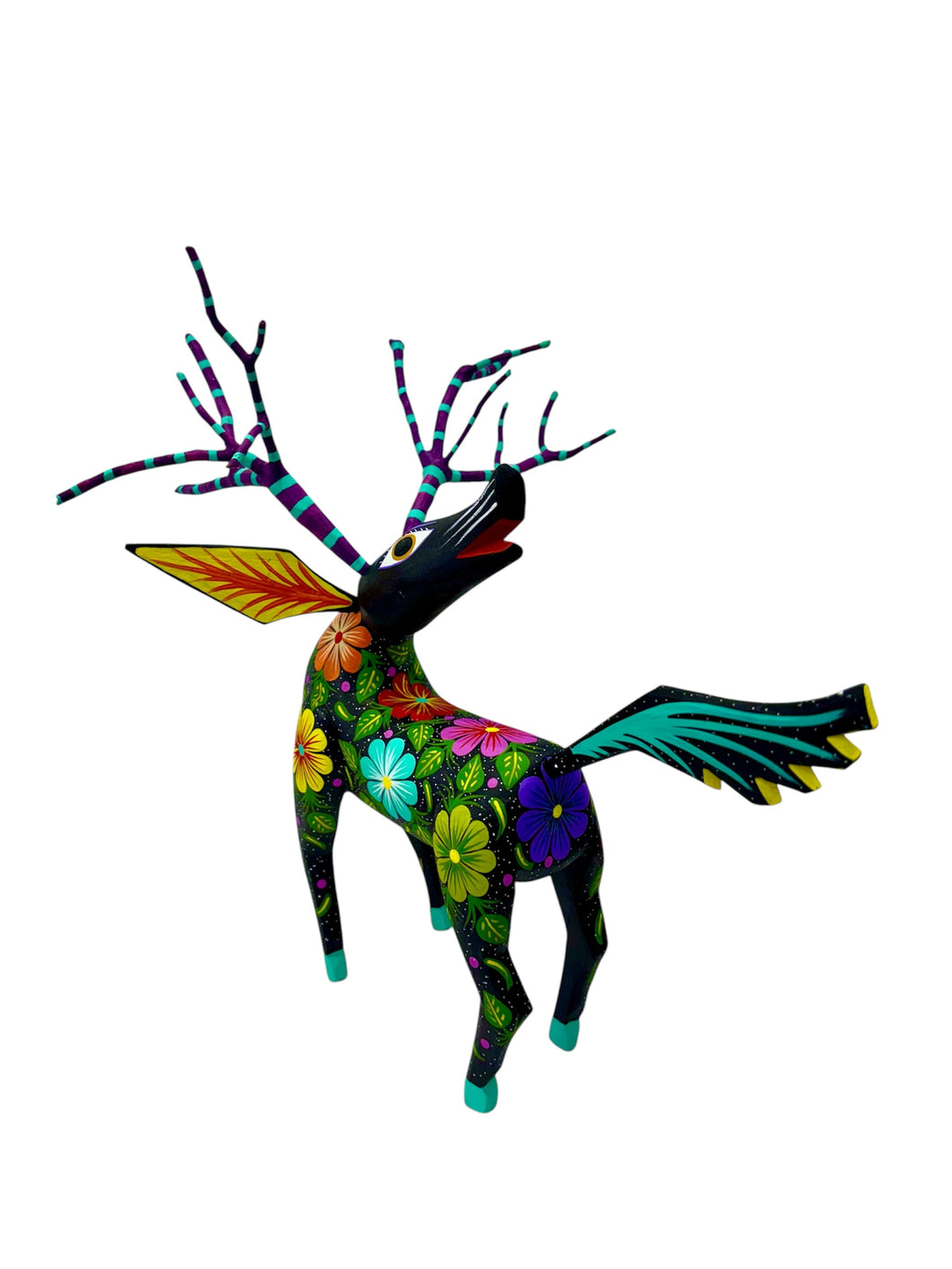 Venado con flores
