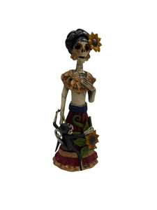 Frida con chango, catrina